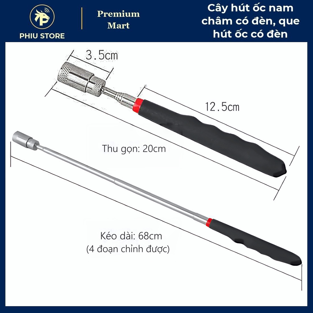 Combo Đồ Nghề Thợ Máy 5 Món - Kìm Mở Phe, Cây Hút Ốc Nam Châm, Kìm Cậy Chốt Nhựa, Khay Từ, Keo Hàn X3000_thumbnail_7