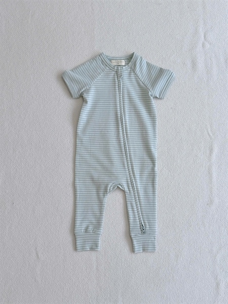 Zip Stripe Sleeping Suit 25