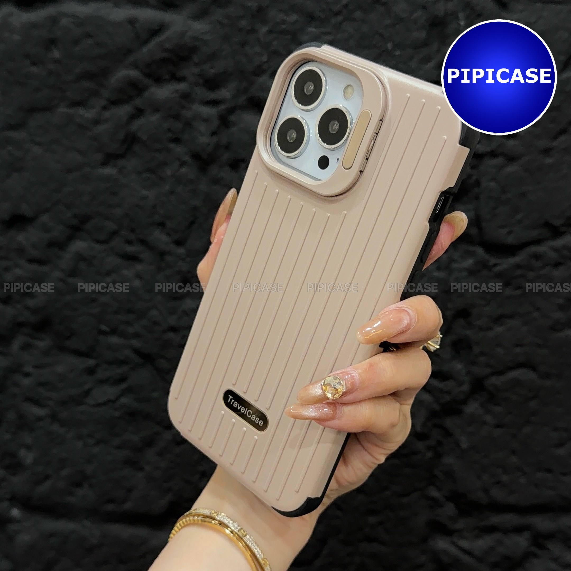 Ốp Lưng iPhone 12 Pro Max - Hondao - Nâu Nhạt