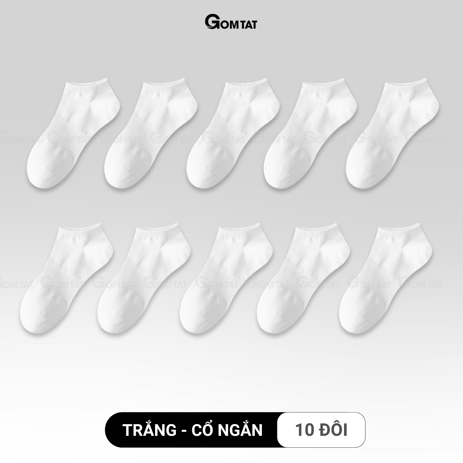 Combo tất trơn cổ cao/trung/ngắn GOMTAT, tất thể thao basic chất cotton thoáng khí - OAS-1704_thumbnail_15