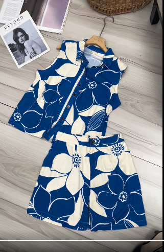Bộ linen lụa đùi áo sơ mi sát nách_thumbnail_1