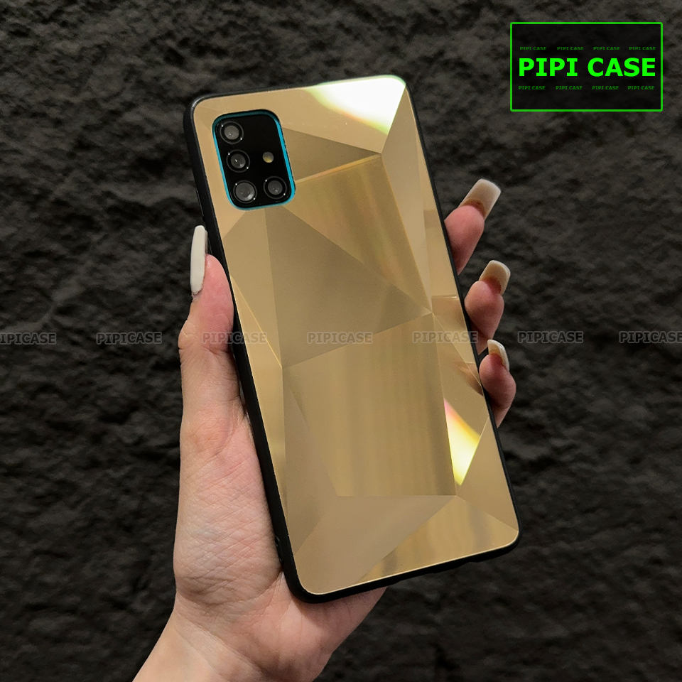 Ốp Lưng Samsung A71 - Kim Cương 6D - Vàng_thumbnail_4