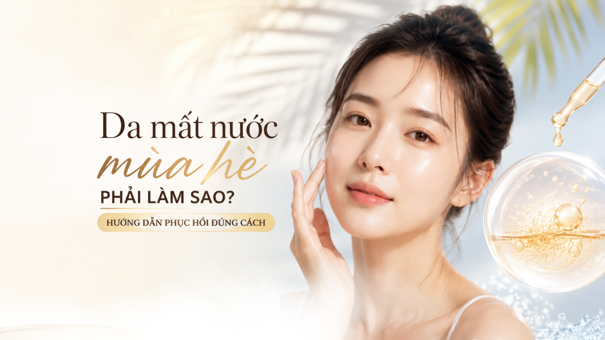 Da mất nước mùa hè phải làm sao? Hướng dẫn phục hồi đúng cách