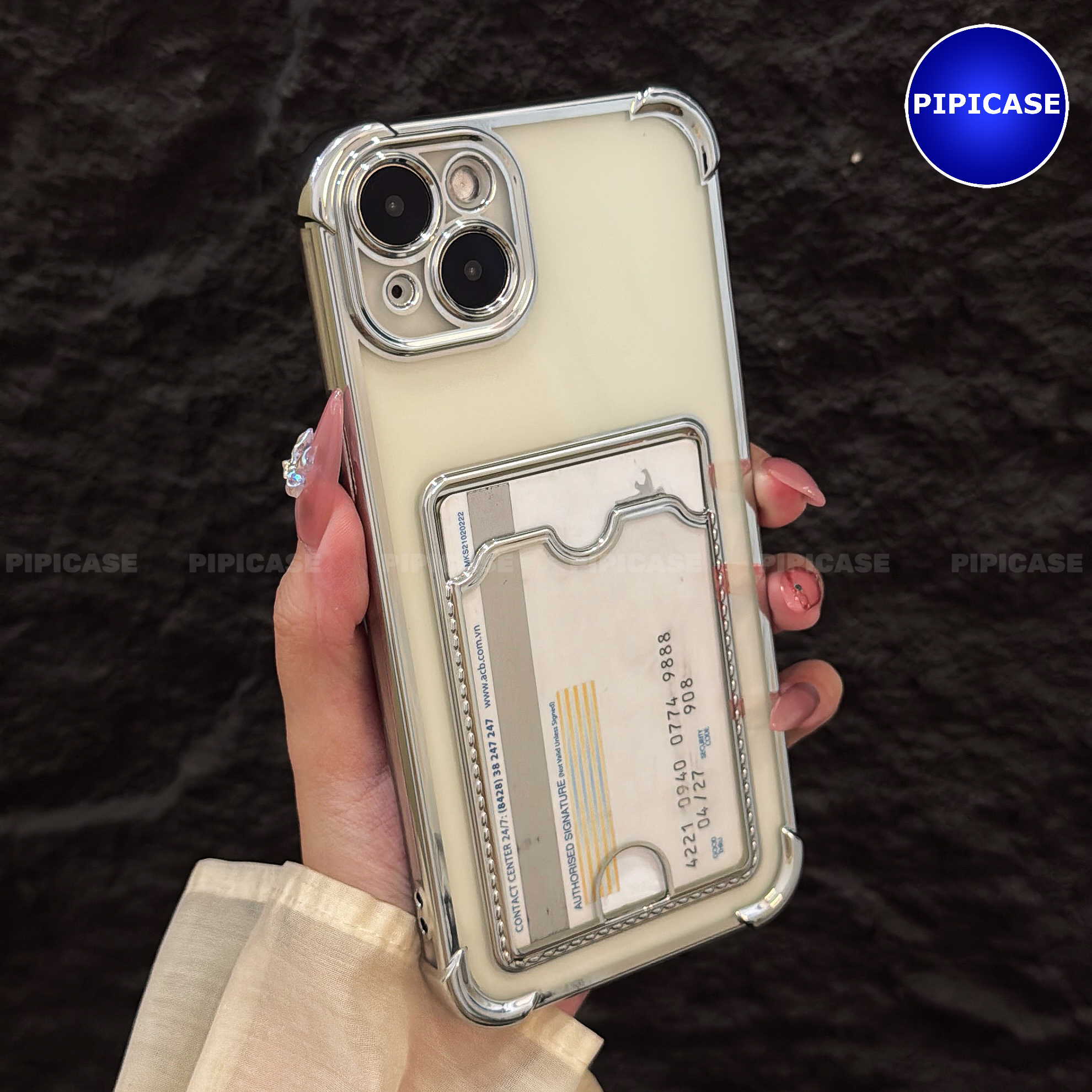 Ốp Lưng iPhone 14 Plus - Ốp Thẻ - Bạc_thumbnail_5