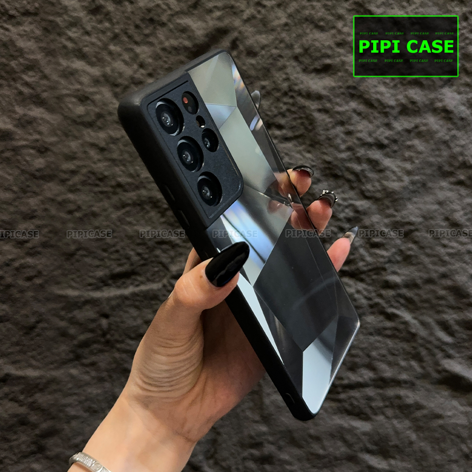 Ốp Lưng Samsung S21 Ultra 5G - Kim Cương 6D - Đen_thumbnail_2