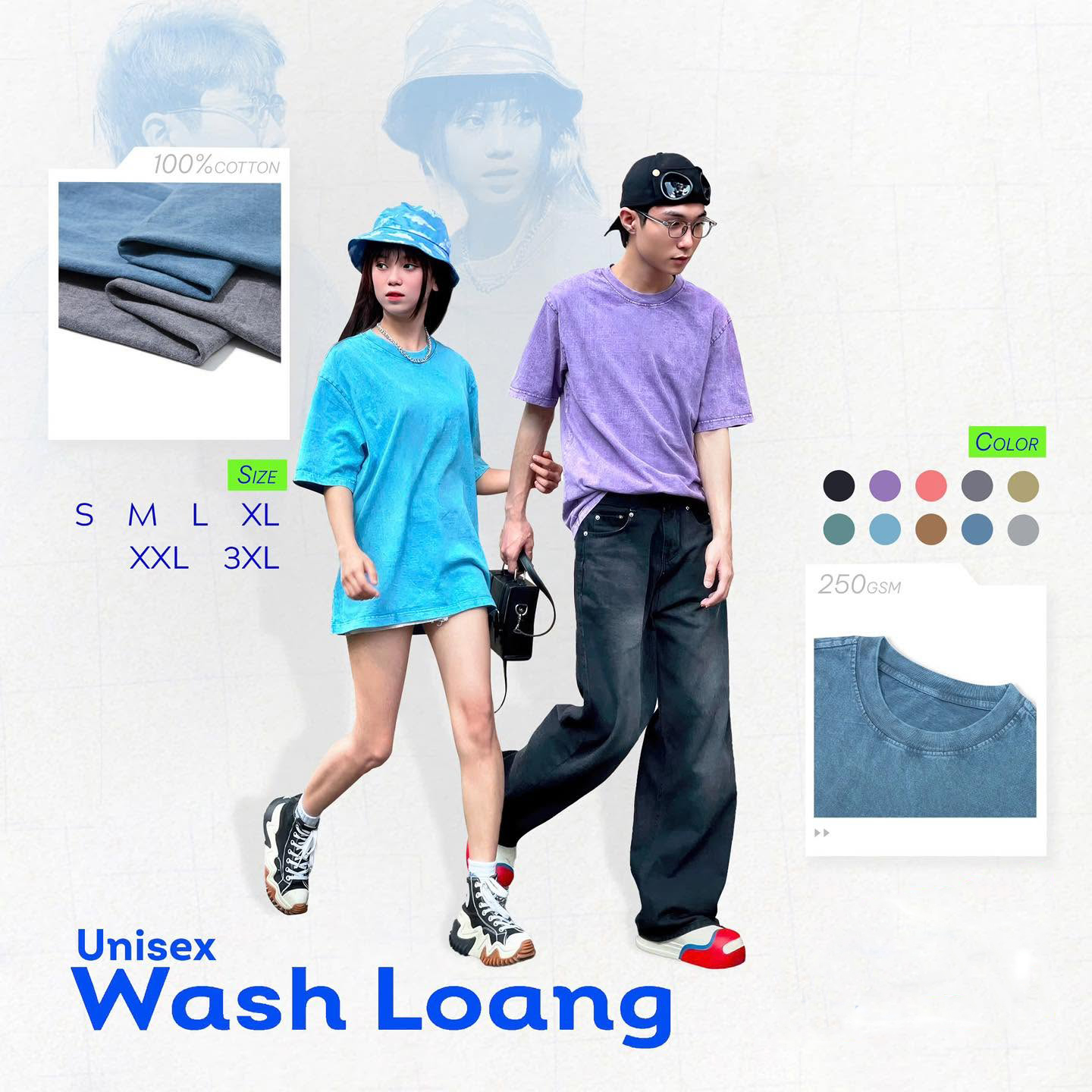 OVERSIZE WASH LOANG