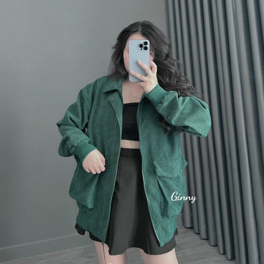 Áo khoác nhung túi hộp Basic TL-011_thumbnail_1