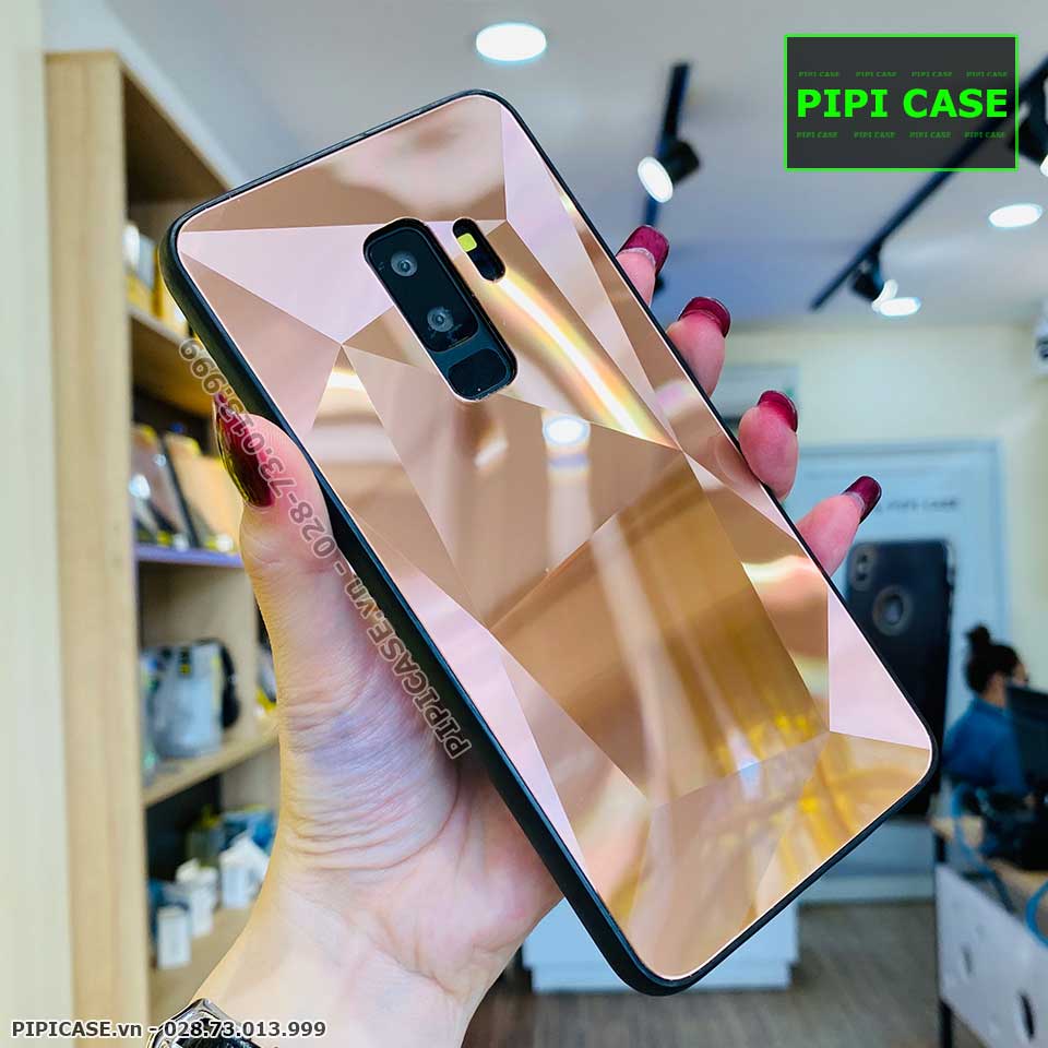 Ốp Lưng Samsung S9 - Kim Cương 6D - Nâu_thumbnail_3