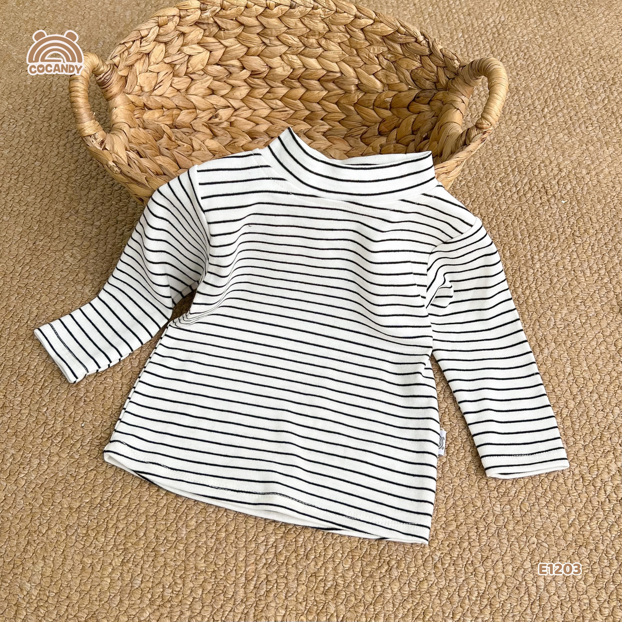 Áo giữ nhiệt kẻ ĐEN TRẮNG cổ 2p