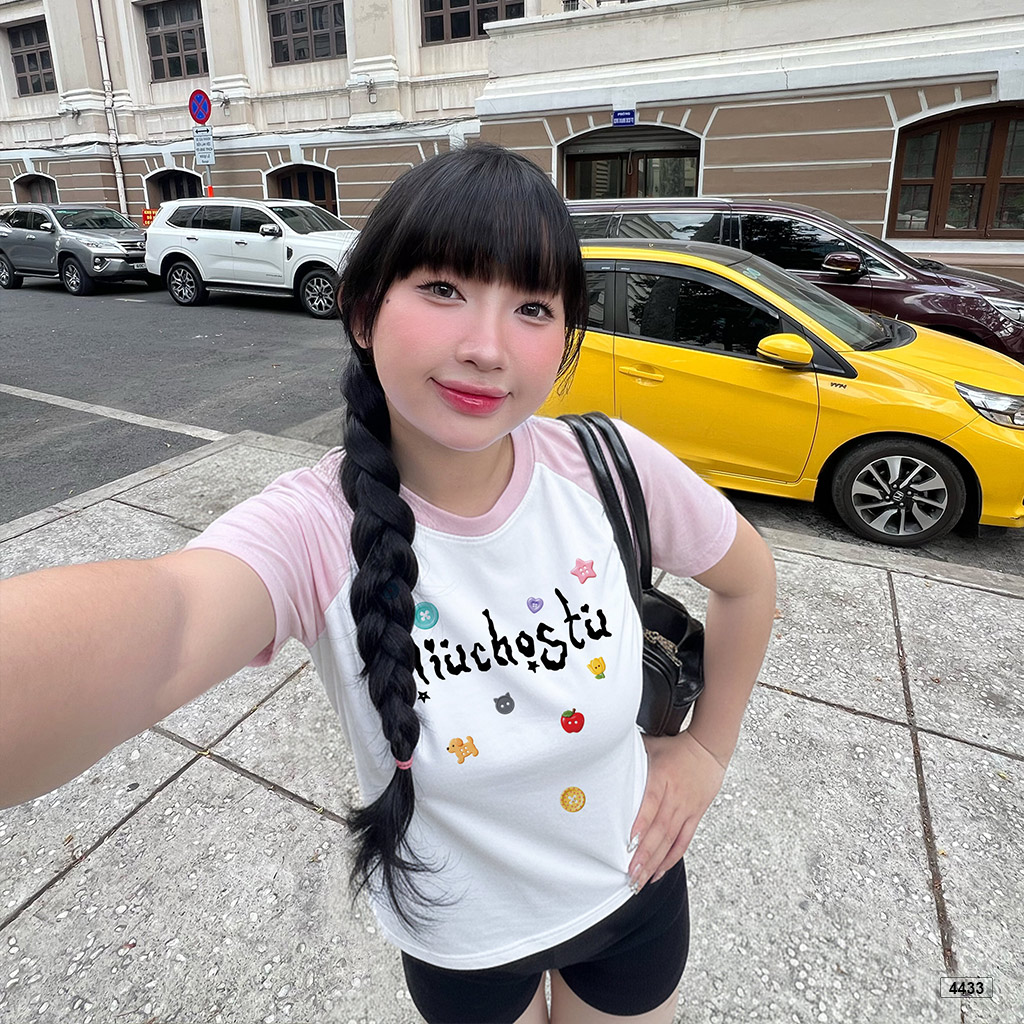 Áo baby tee nữ form ôm cute Hàn Quốc Miucho 4433_thumbnail_2