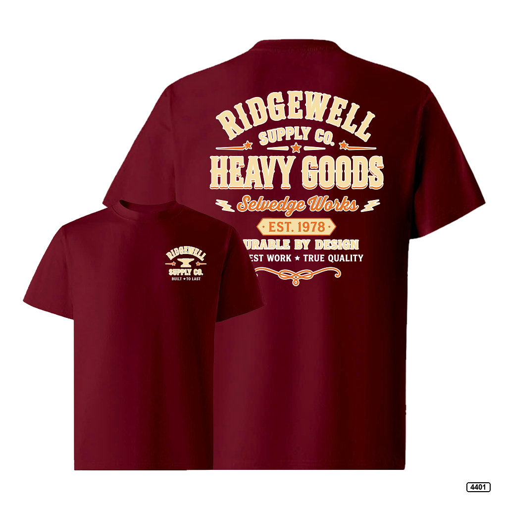 Áo thun nam ridgewell supply form rộng TeePrint 4401_thumbnail_19