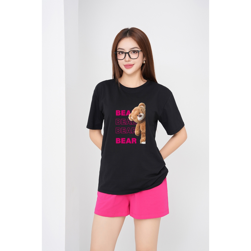 [XẢ KHO BỘ FORM RỘNG] -  Bộ quần áo thun nữ dáng rộng nhiều hình in - LOZA XB013_thumbnail_8
