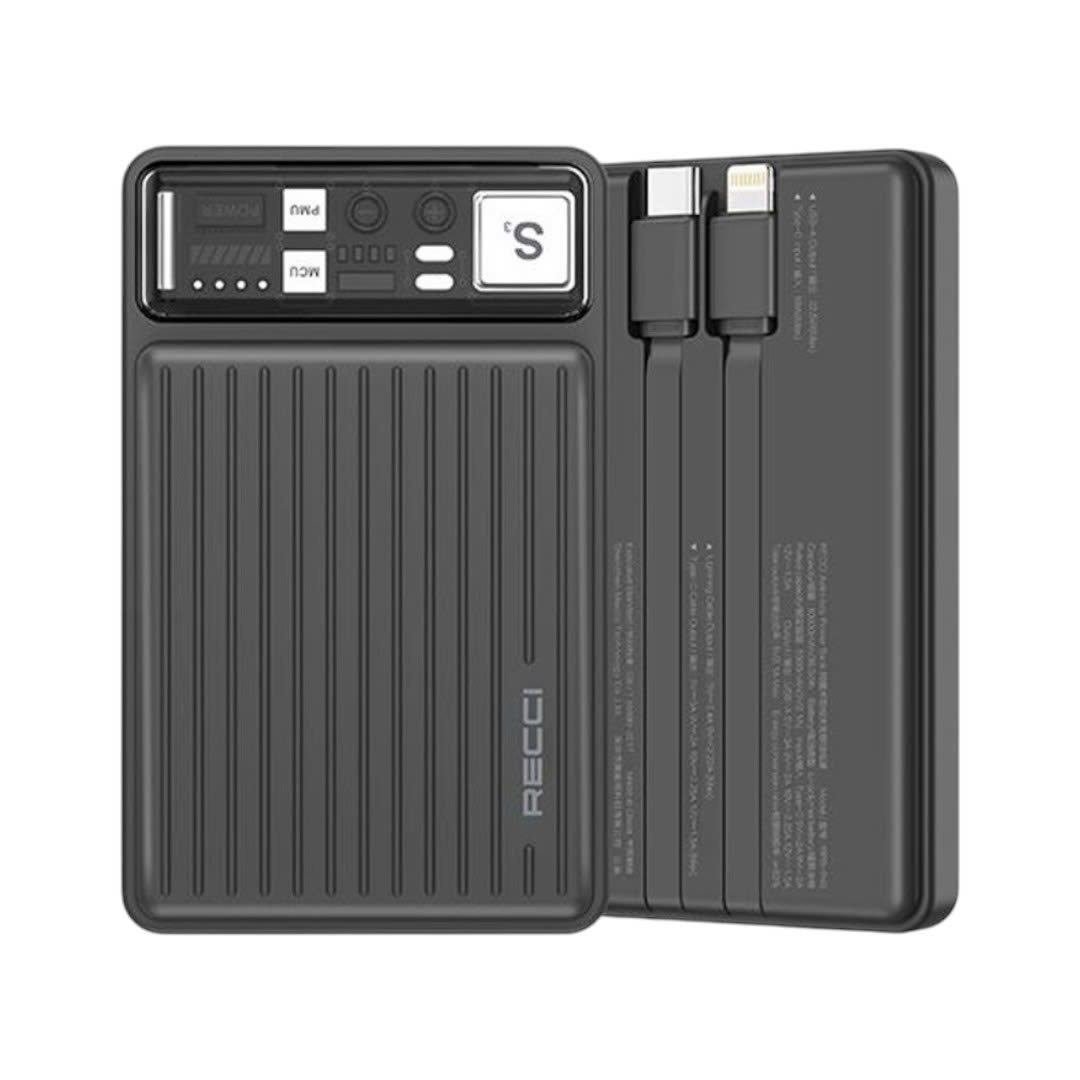 Sạc dự phòng Recci - RPB-P40 BLACK & GRAY ( 10.000mAH )