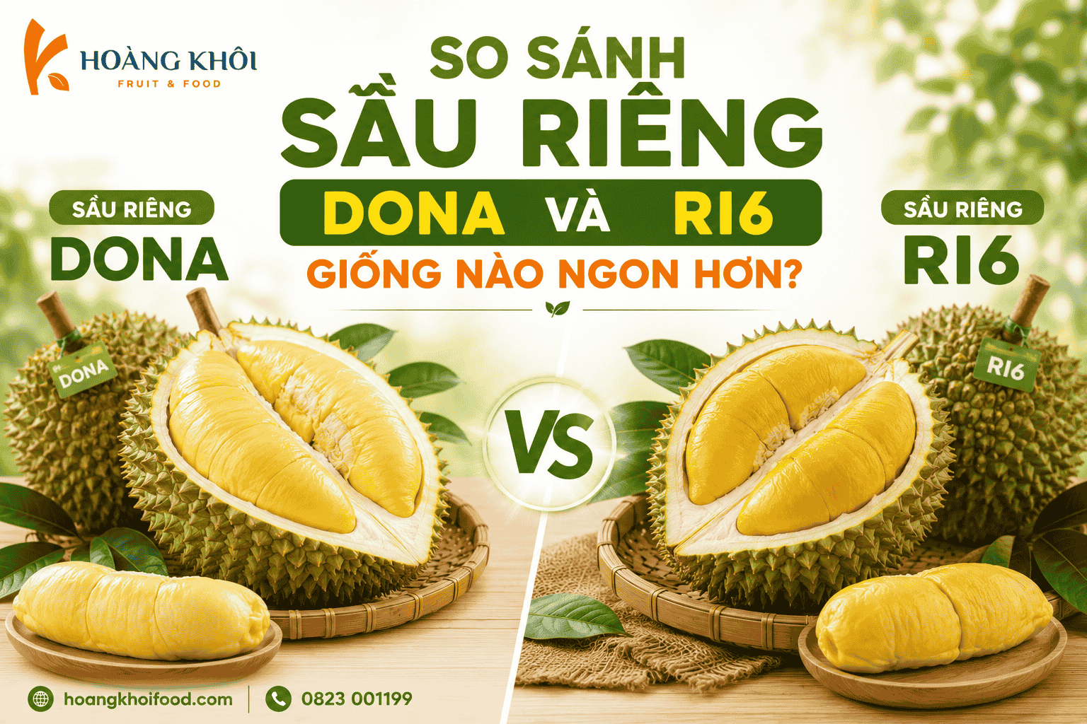 So sánh sầu riêng Dona và sầu riêng Ri6 – Giống nào ngon hơn?