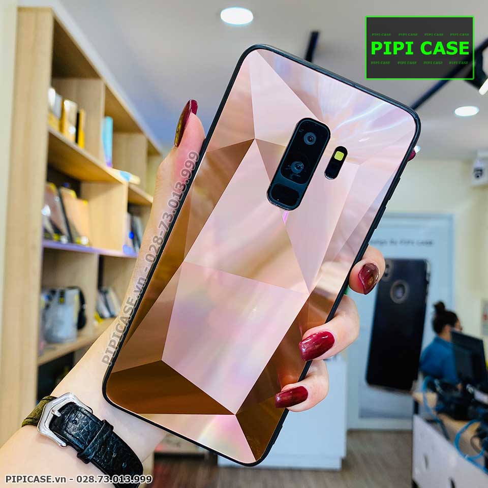 Ốp Lưng Samsung S9 - Kim Cương 6D - Nâu_thumbnail_1
