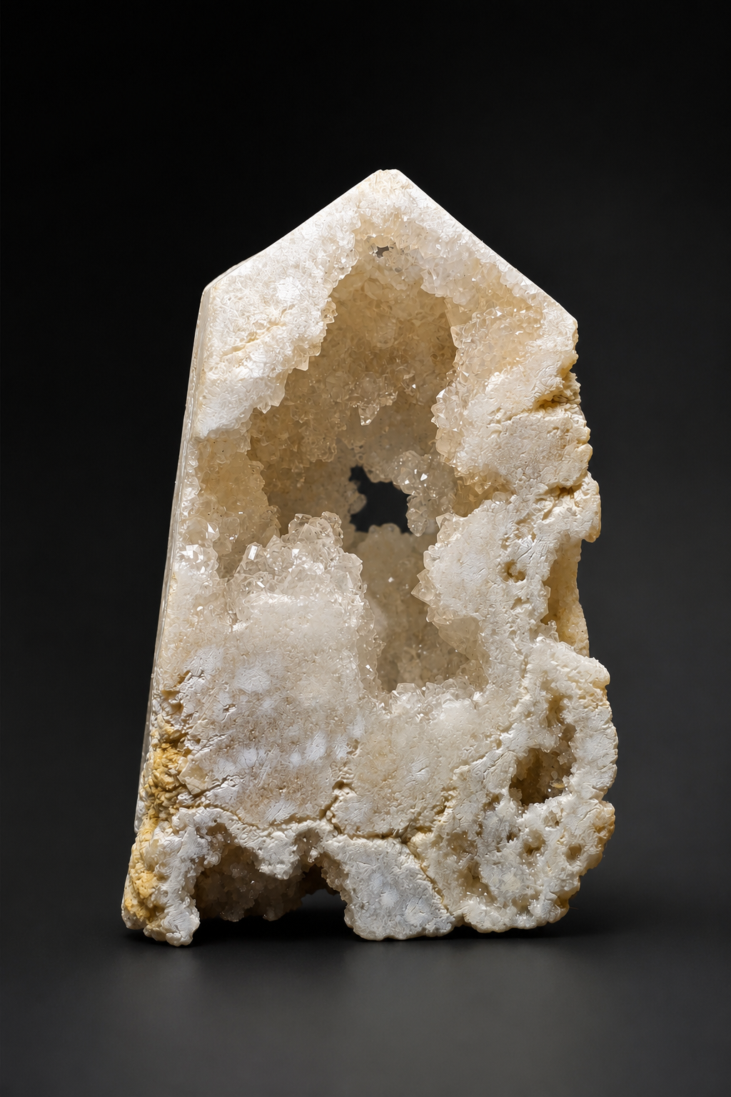Trụ Đá Bán Thô Thạch Anh Trắng Druzy Chalcedony / Druzy Quartz
