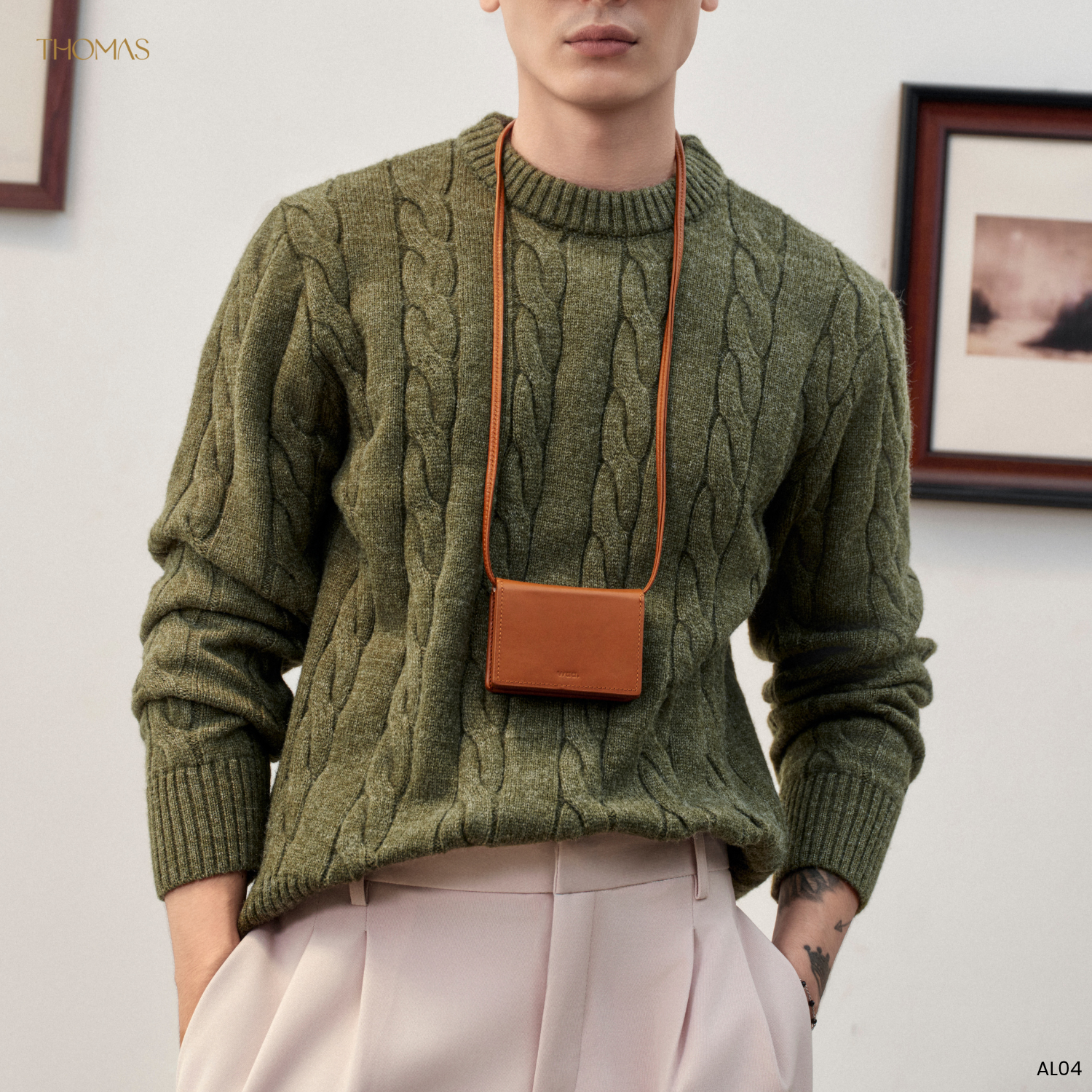 Áo Sweater Twisted-Wool Sợi Viscose Form Relaxed_thumbnail_19
