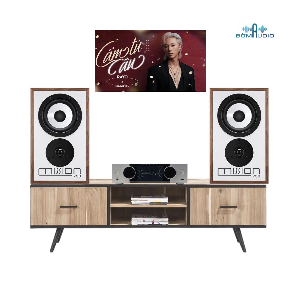 Combo Amply ONKYO MUSE Y-40 + Loa Bookshelf MISSION 750 - ONM1