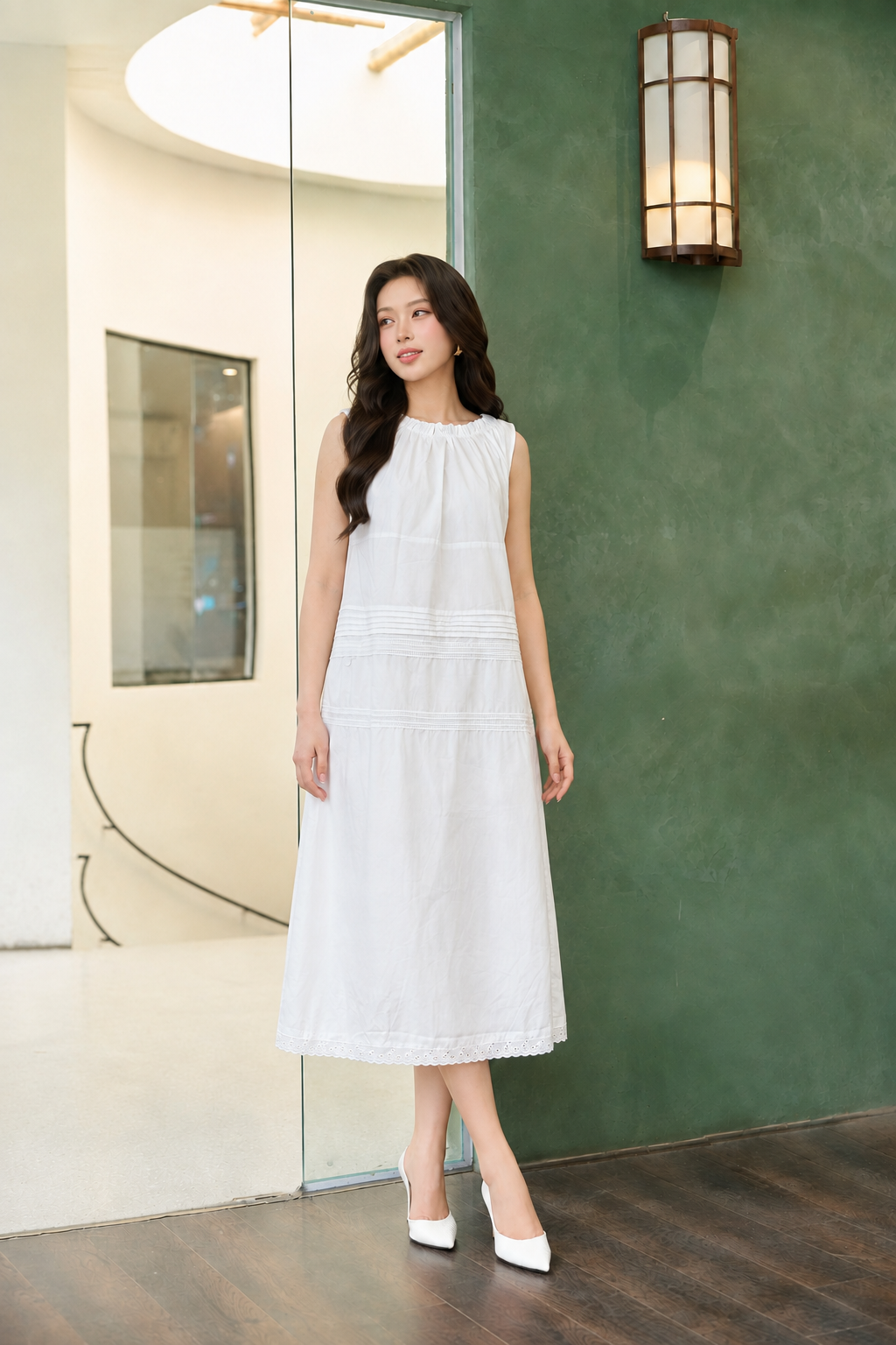 LV0401 - VÁY TRẮNG