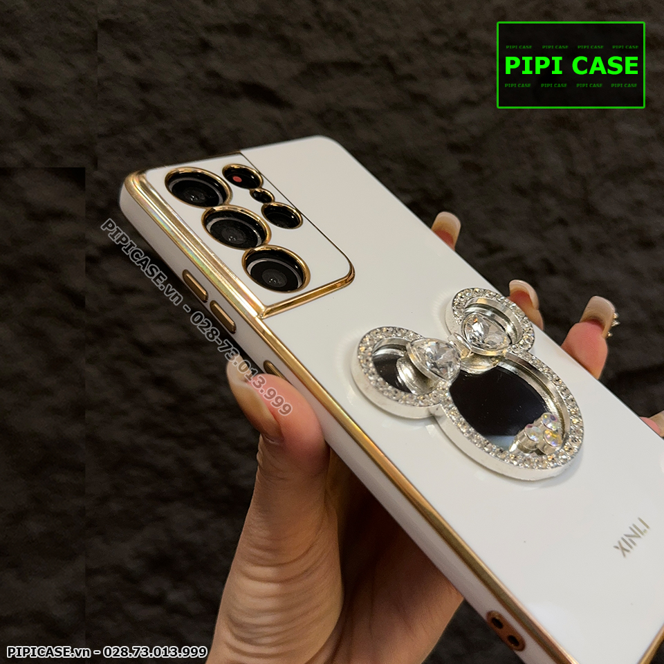 Ốp Lưng Samsung S21 Ultra 5G - Mic Gương - Trắng_thumbnail_2