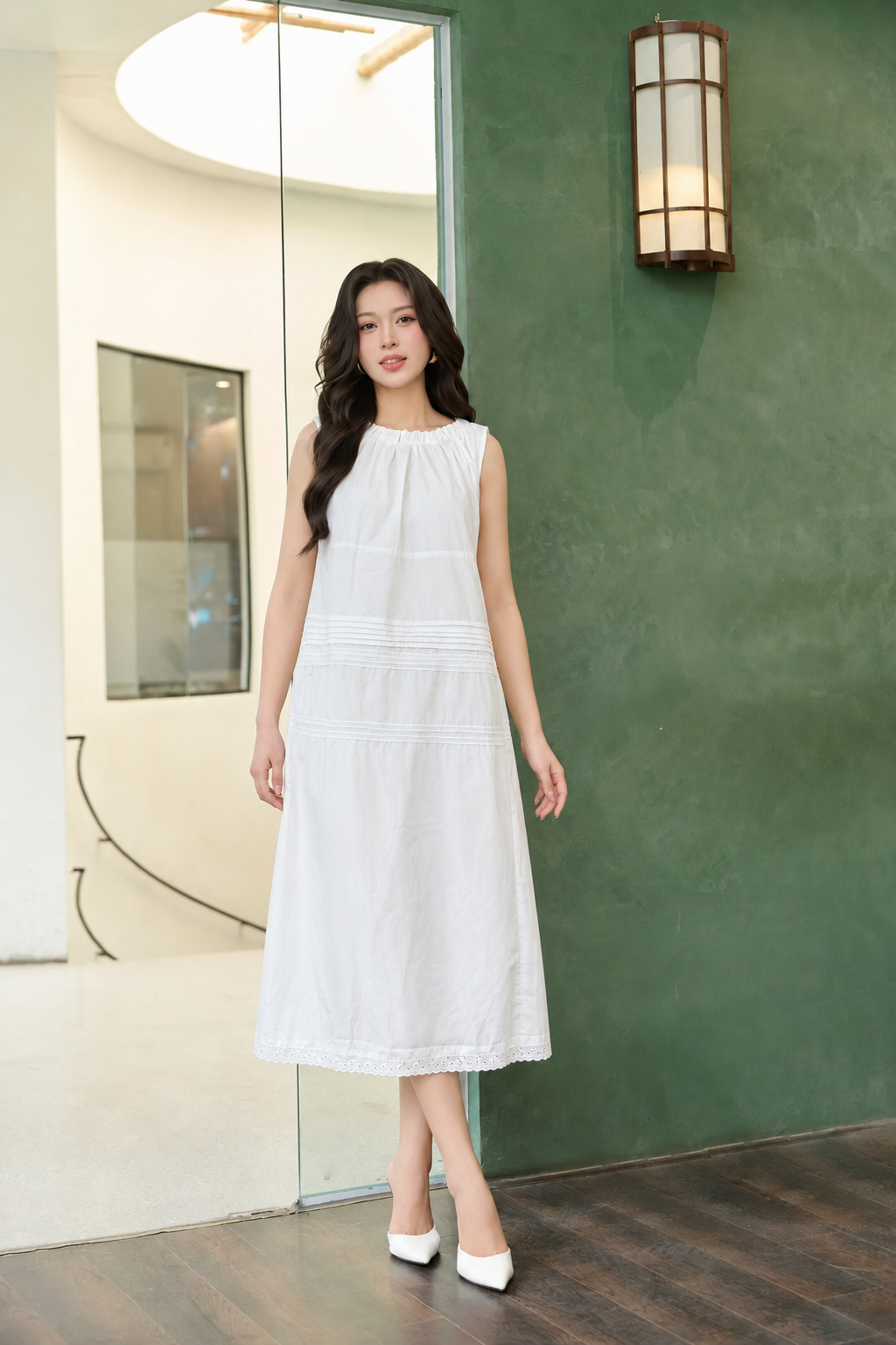 LV0401 - VÁY TRẮNG
