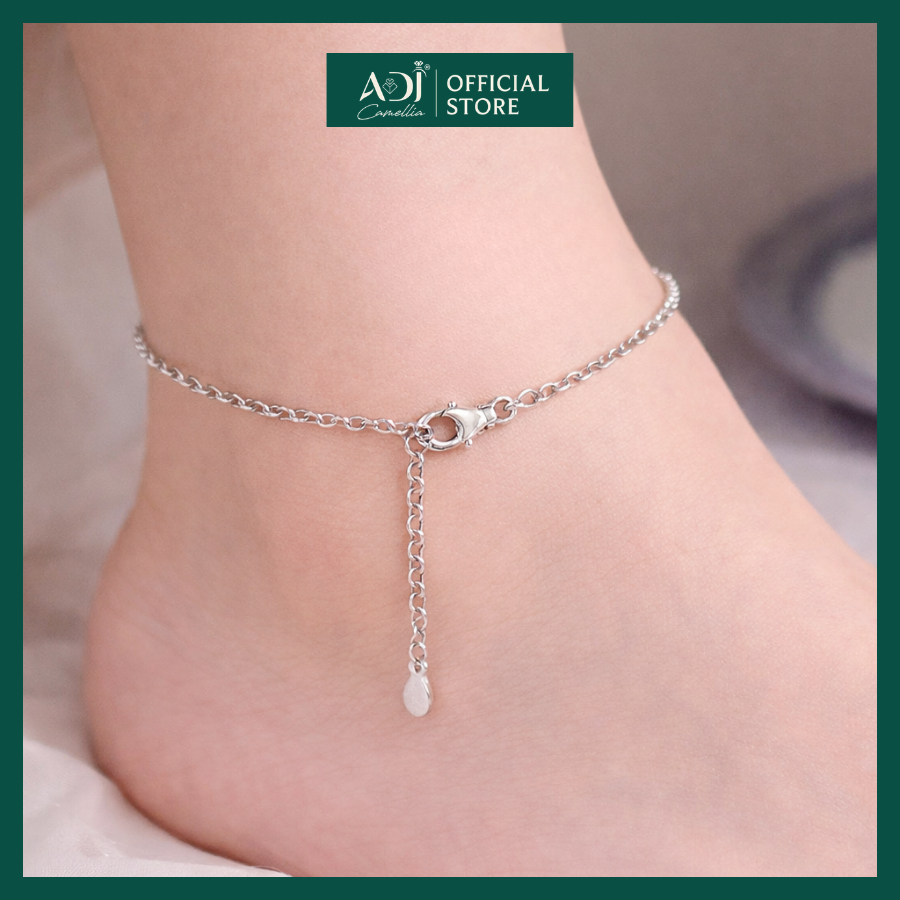 Lắc Chân Nữ ADJ Bạc Ý 925 Thiết Kế Charm Nơ Đính Đá Mix Cánh Bướm [TẶNG HỘP & KHĂN LAU] - SL16206AD_thumbnail_4