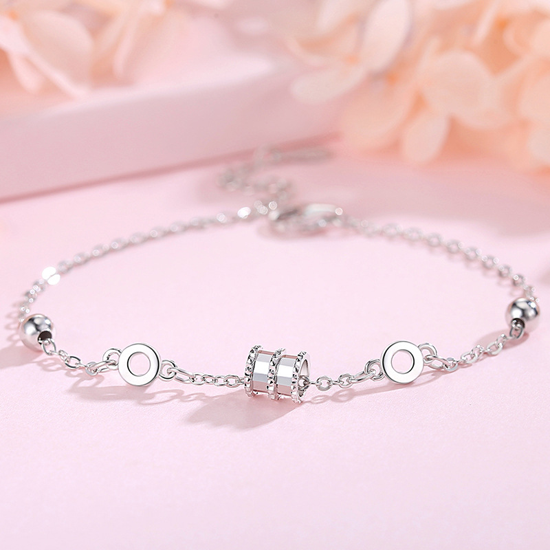 Lắc Tay Bạc S925 Charm Bánh Xe May Mắn – Thiết Kế Thanh Lịch HTT050