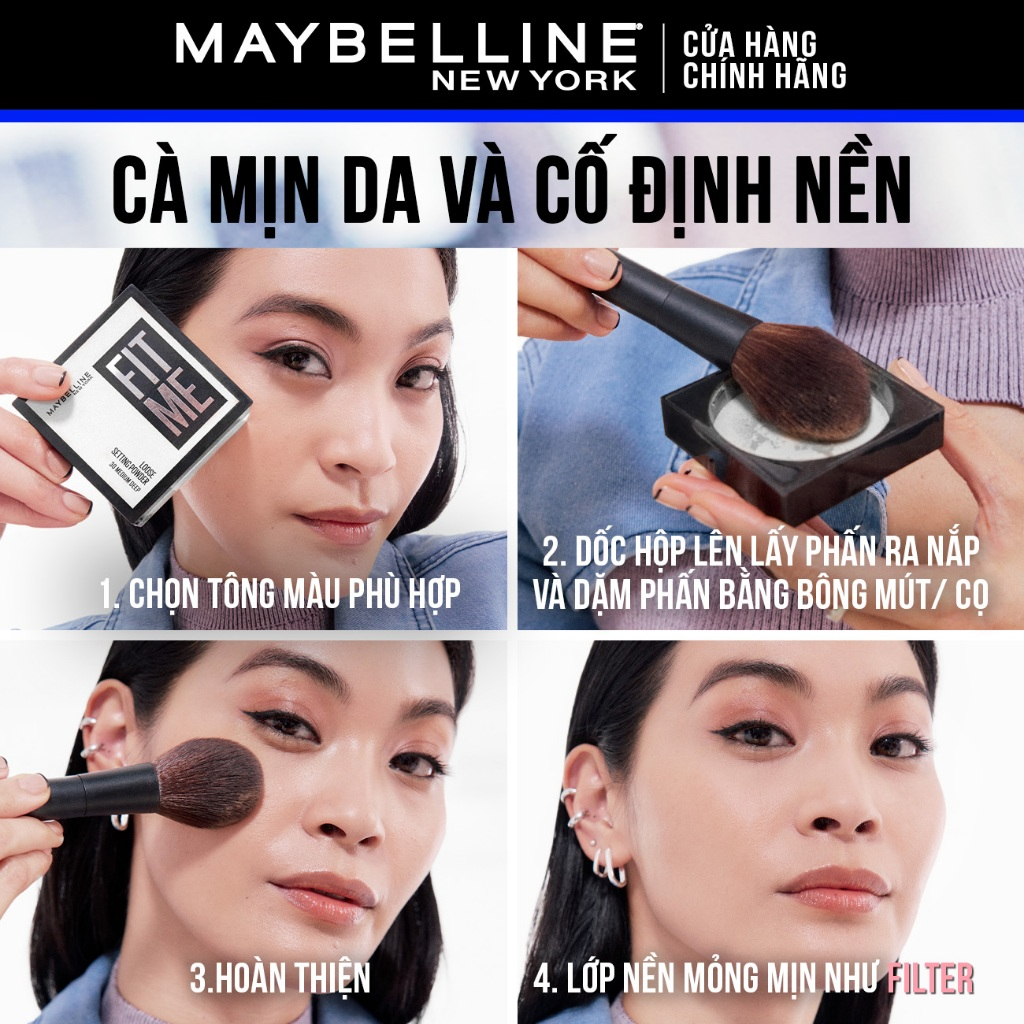 [MAYBELLINE] Phấn phủ bột Maybelline Fit Me Mattifying Setting Powder 10g_thumbnail_4
