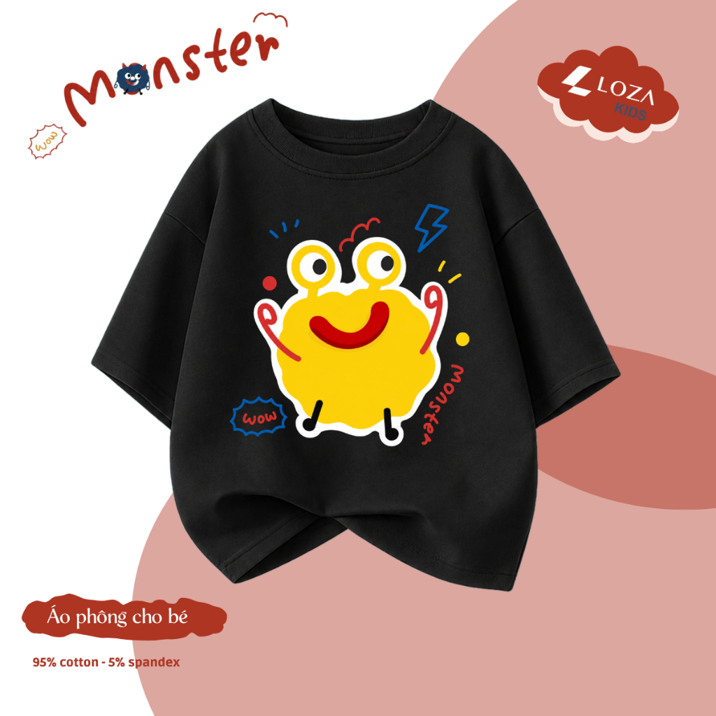 Áo phông trẻ em cộc tay hình MONSTER - Loza Kids A002_thumbnail_4