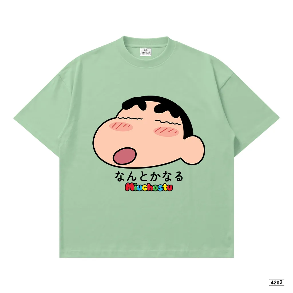 Áo thun boxy nam nữ Shiin cute Miucho 4202