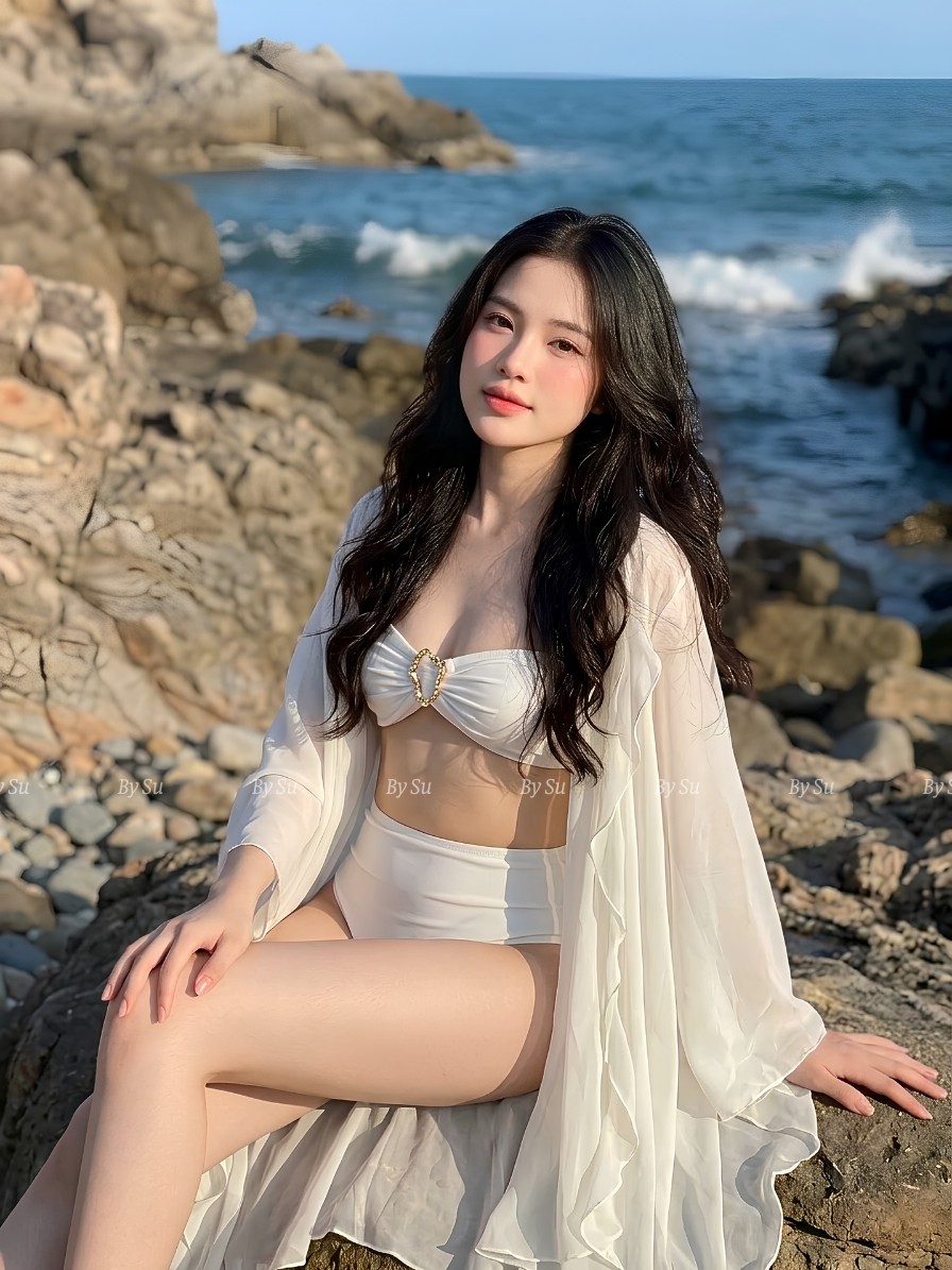 M32 - Set Bikini Cúp Ngực Phối Choàng Voan