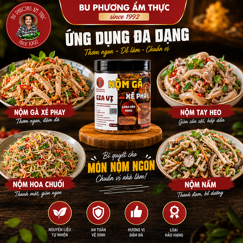 Gia Vị Nộm Gà Xé Phay Bu Phương 333G – Trộn Nộm Gà, Tai Heo, Nộm Chay Chuẩn Vị - BP40_thumbnail_3
