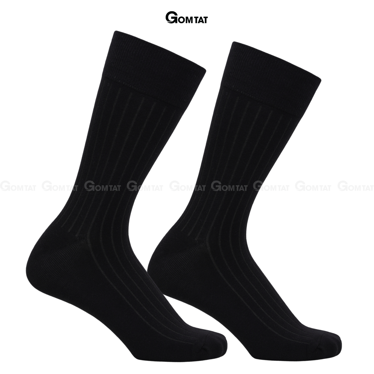 Hộp 5 đôi tất nam đi giày tây cao cổ GOMTAT gân chìm, vớ công sở nam thoáng khí LUX-TAYCHIM