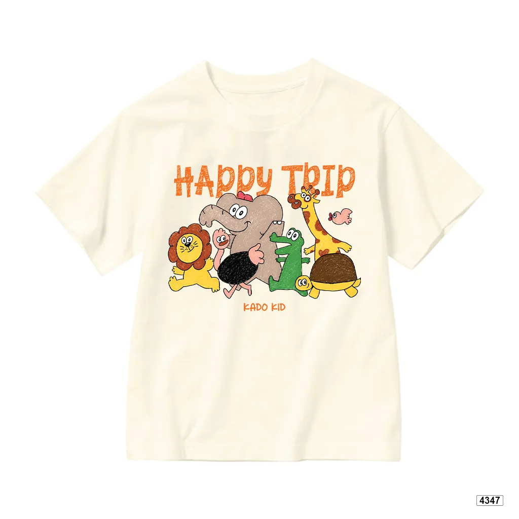 Áo thun bé trai bé gái form rộng Happy Trip Kado 4347_thumbnail_10
