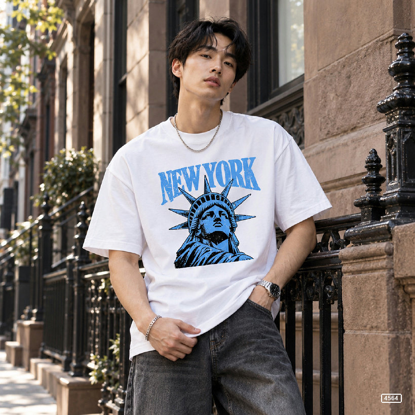 Áo thun nam oversize tượng nữ thần TeePrint 4564_thumbnail_6