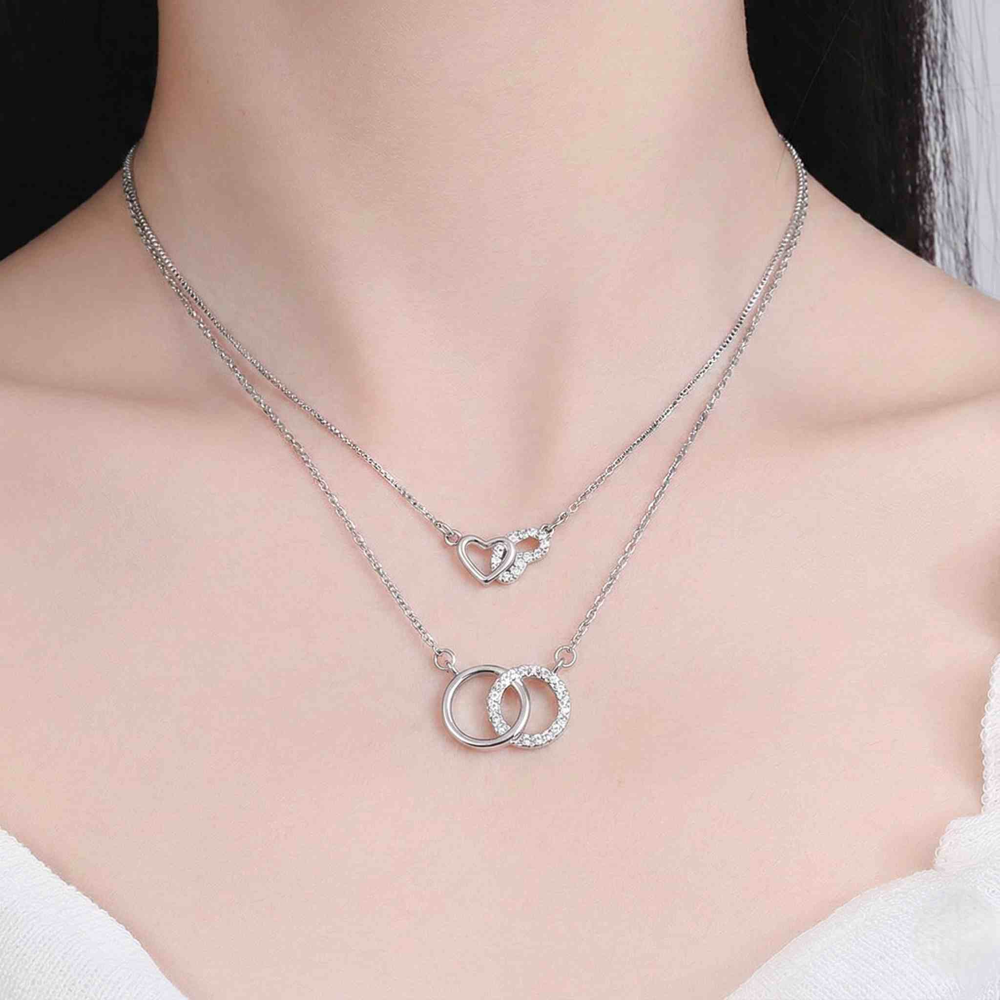 Dây Chuyền Nữ Đính Đá Cá Tính Bạc S925 DCS006_thumbnail_0