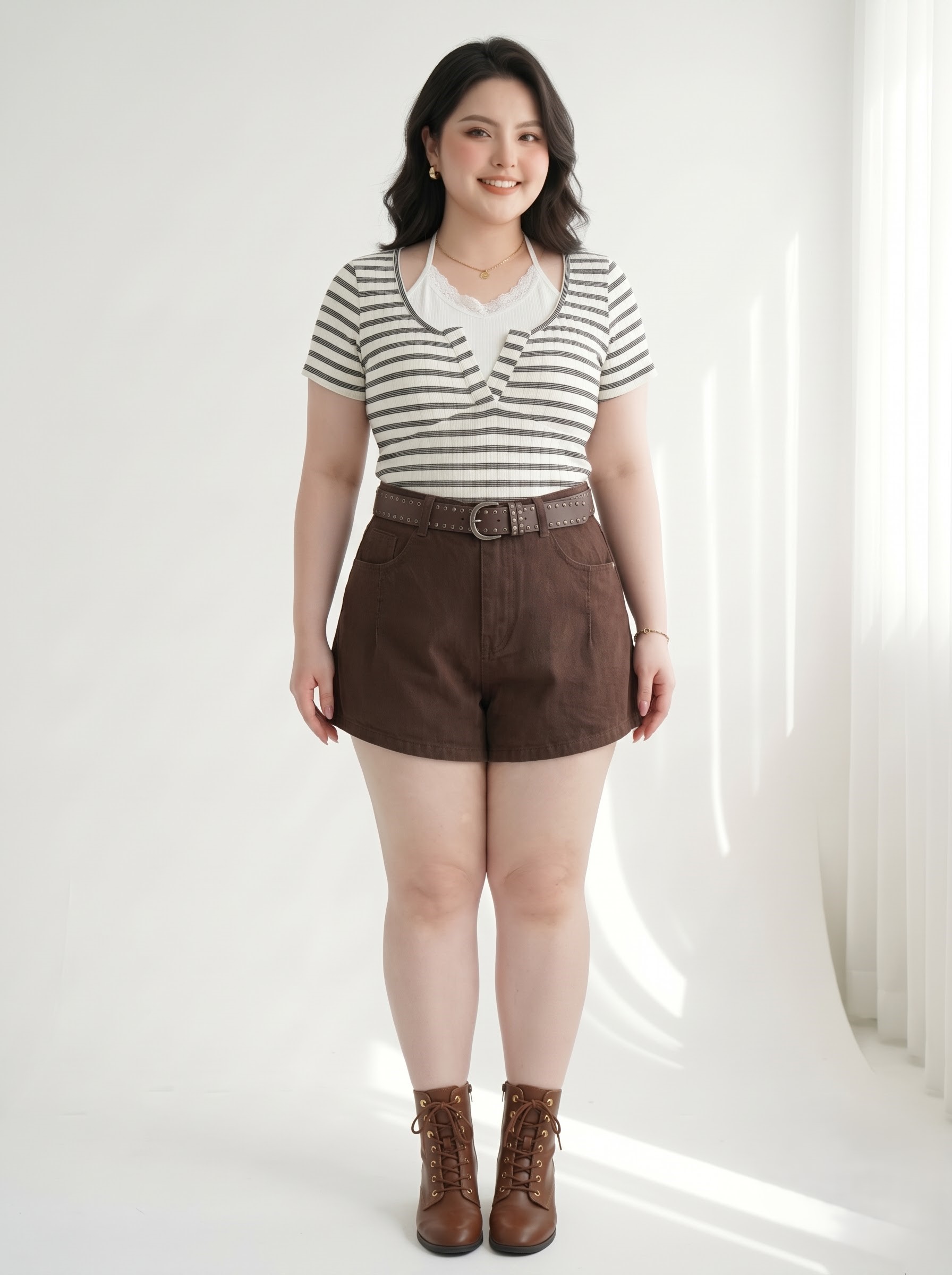 Quần Short Jean Thêu Túi Bigsize Nữ Dễ Phối Đồ - Xanh Jean, Trắng, Nâu - Vừa 55–90kg - T-QSJ1328