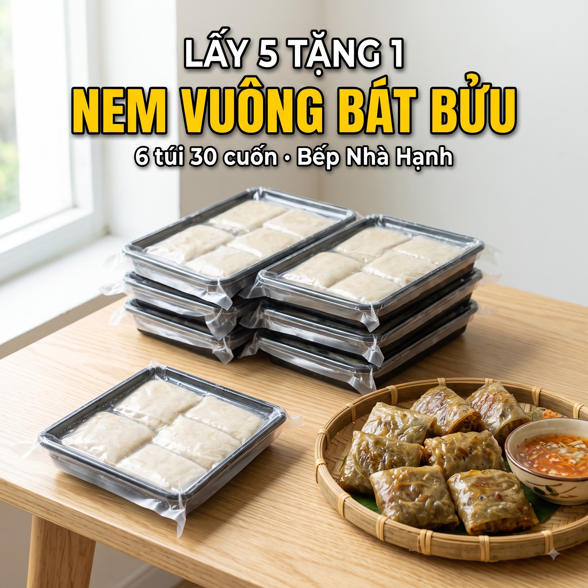 ComBo 5 Nem Vuông Bát Bửu 200g