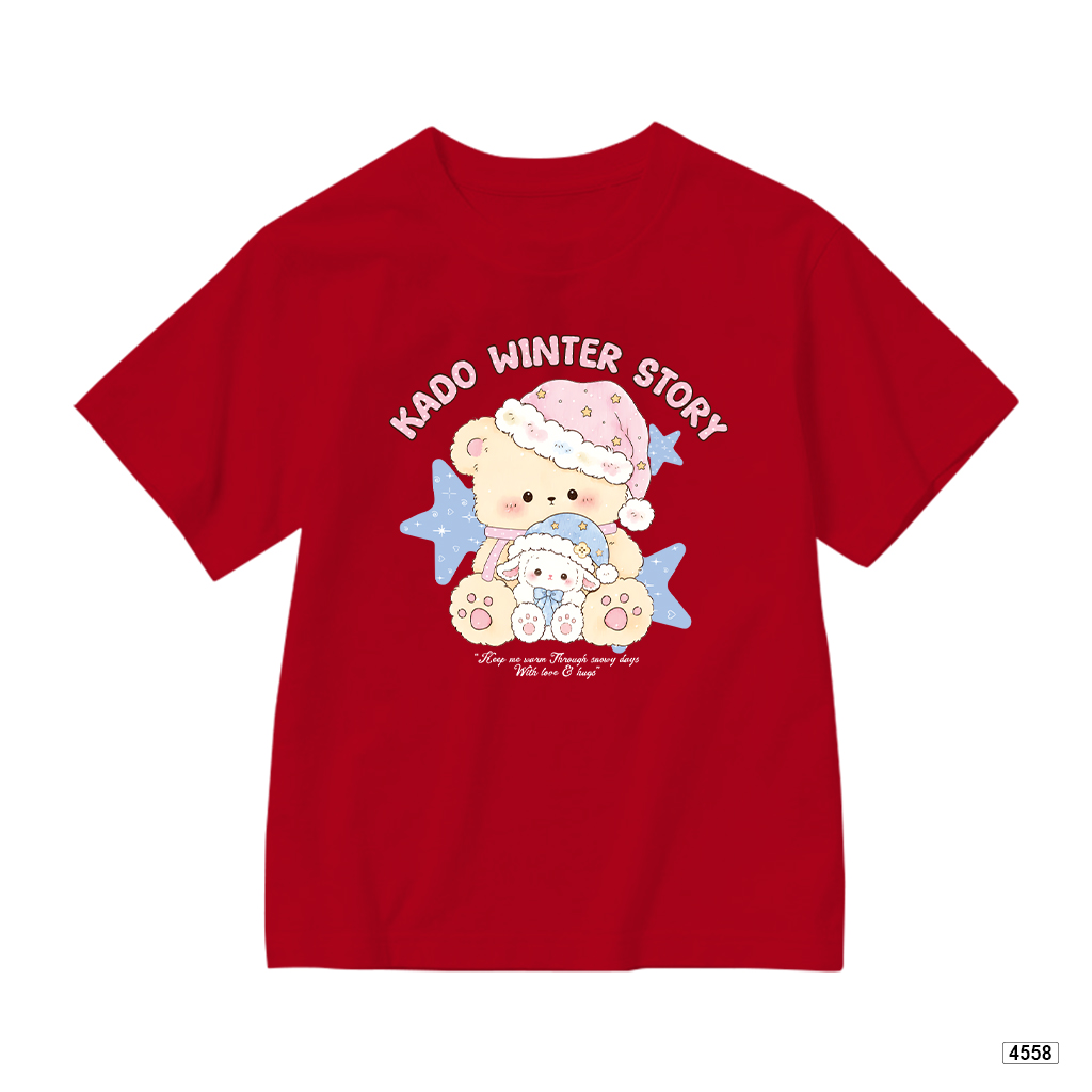 Áo thun bé gái form rộng gấu pastel Kado 4558_thumbnail_10