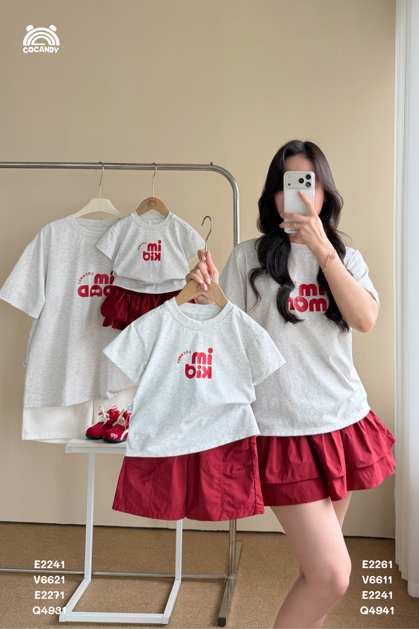 Áo cộc cotton XÁM 