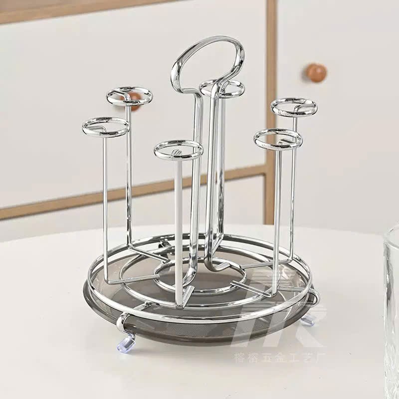 Giá úp cốc tròn không xoay 19.5*23.5cm
