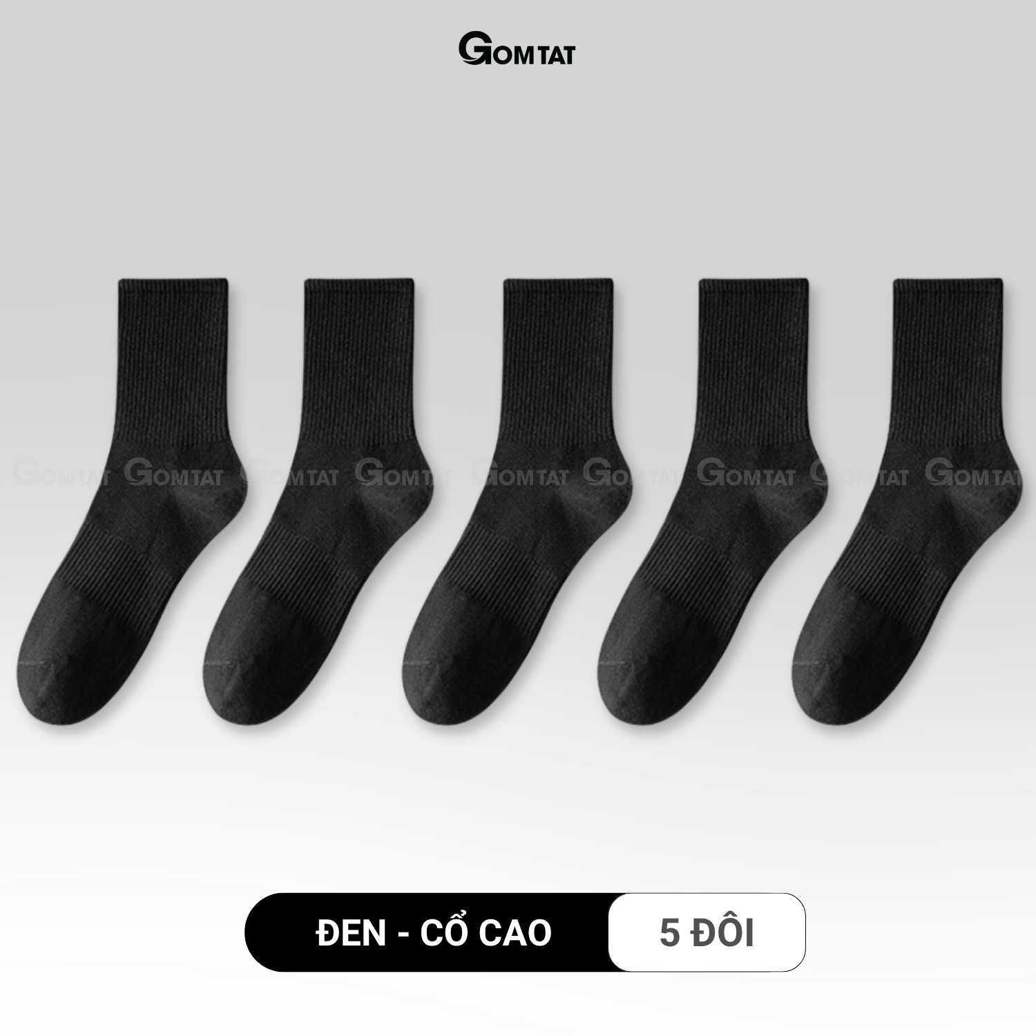 Combo tất trơn cổ cao/trung/ngắn GOMTAT, tất thể thao basic chất cotton thoáng khí - OAS-1704_thumbnail_14