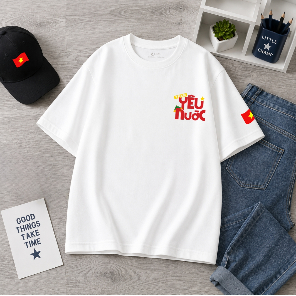 [Form Rộng] Áo phông Việt Nam Team Yêu Nước - Loza NA03-RT3673 RT3673