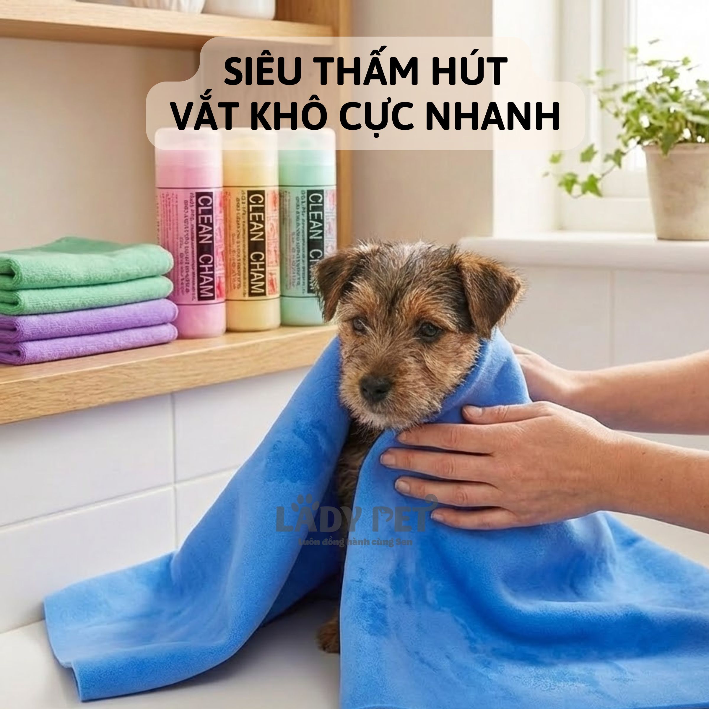 Khăn Tắm Siêu Thấm Hút Nước Cho Thú Cưng_thumbnail_2