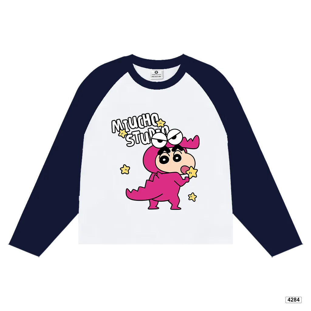 Áo thun tay dài unisex form boxy phối cổ tay Miucho 4284_thumbnail_8