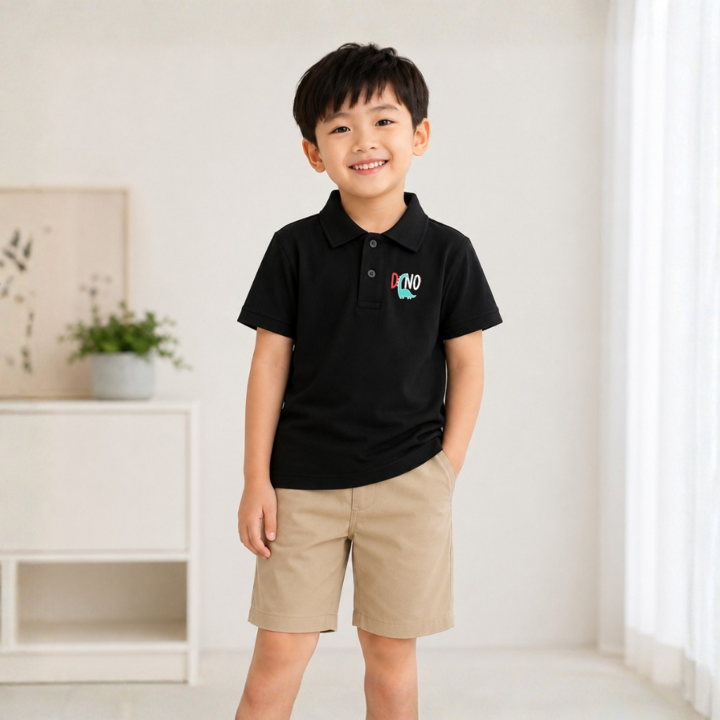 Áo polo bé trai hình Khủng long DINO - Loza Kids PL3649_thumbnail_3