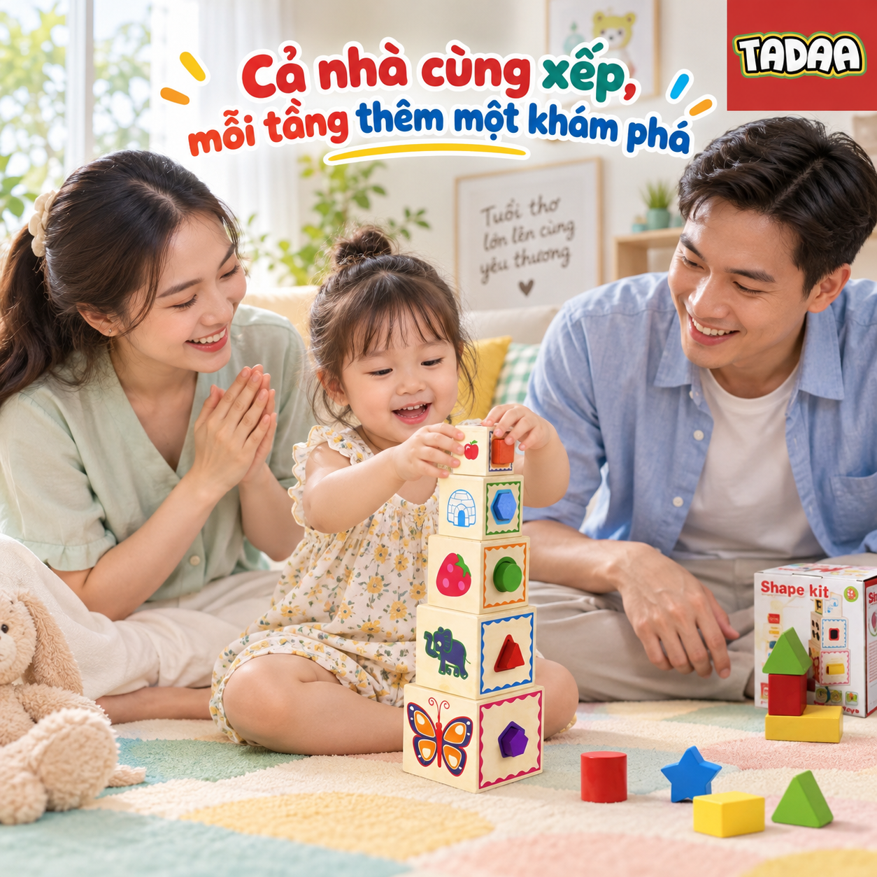 Bộ xếp chồng & thả khối – Bé Khám Phá Hình Khối_thumbnail_0