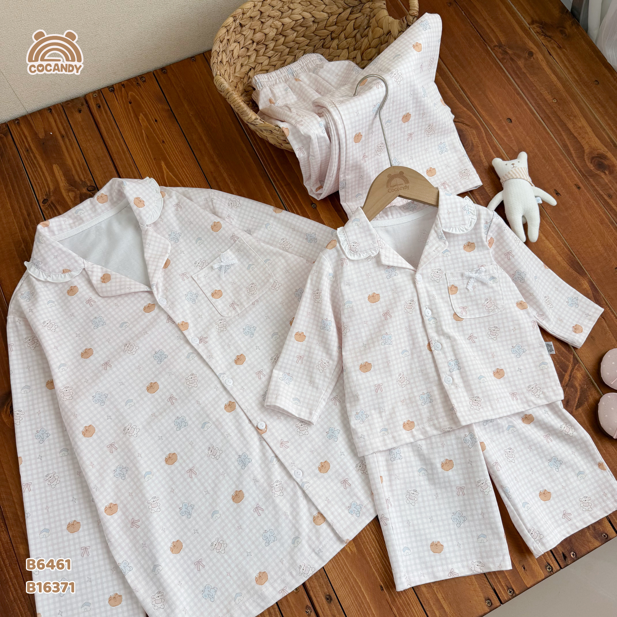 Bộ dài pijama HỒNG gấu nơ NỮ_thumbnail_5