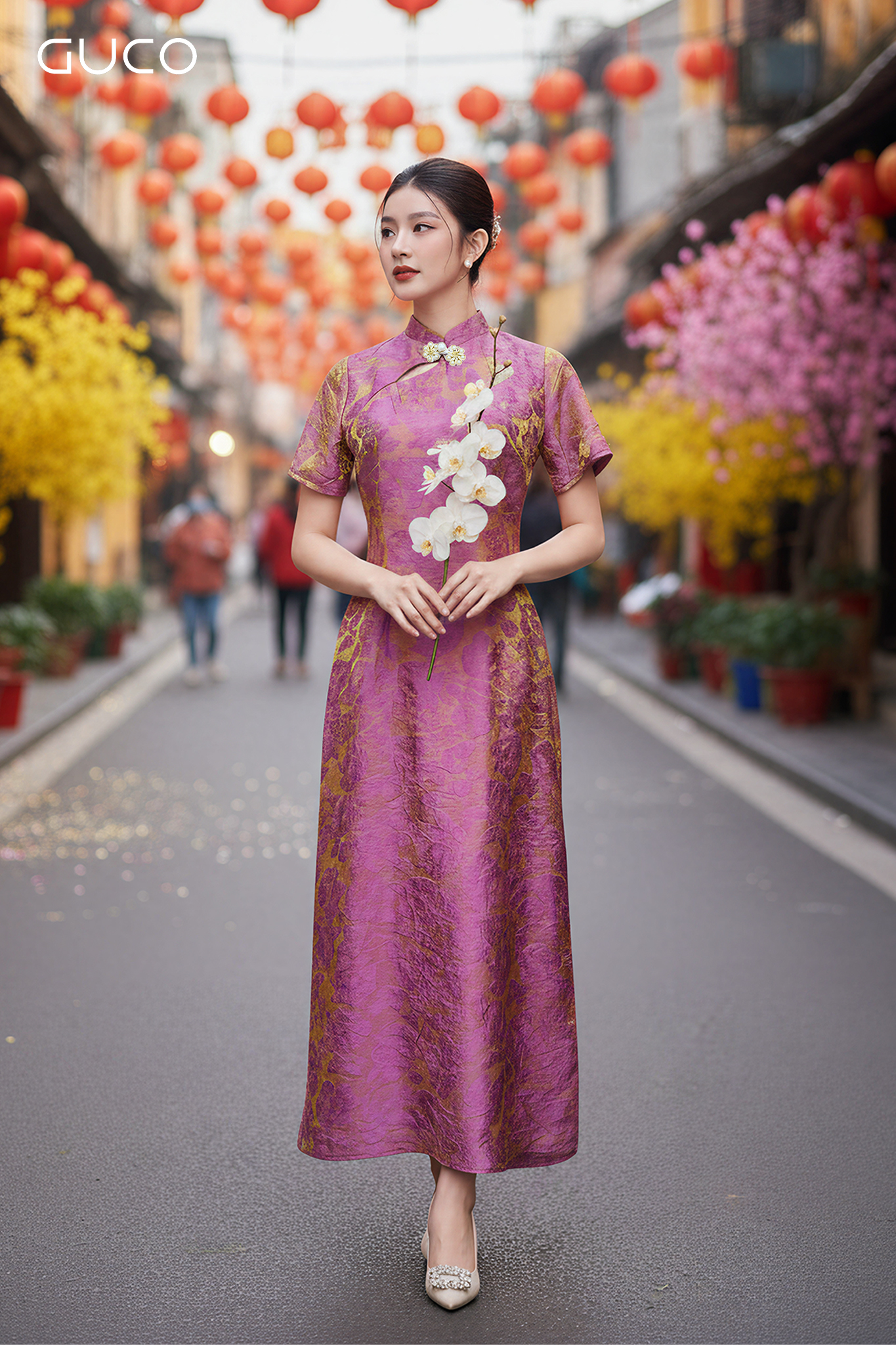 SƯỜN XÁM HOA CÁCH ĐIỆU - HỒNG TÍM