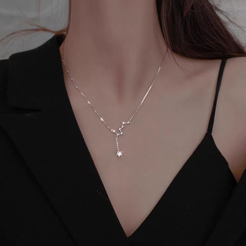 Dây Chuyền Bạc S925 – Đính Mã Tinh Tế Sang Trọng HTT202T Trắng - Vàng hồng_thumbnail_4